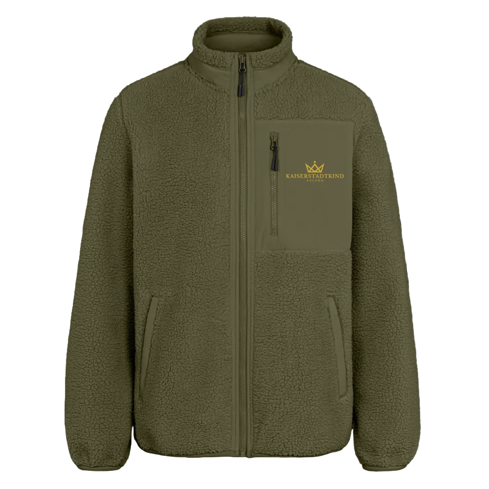 KAISERSTADTKIND RELAXED FIT Unisex sherpa jacket - Khaki