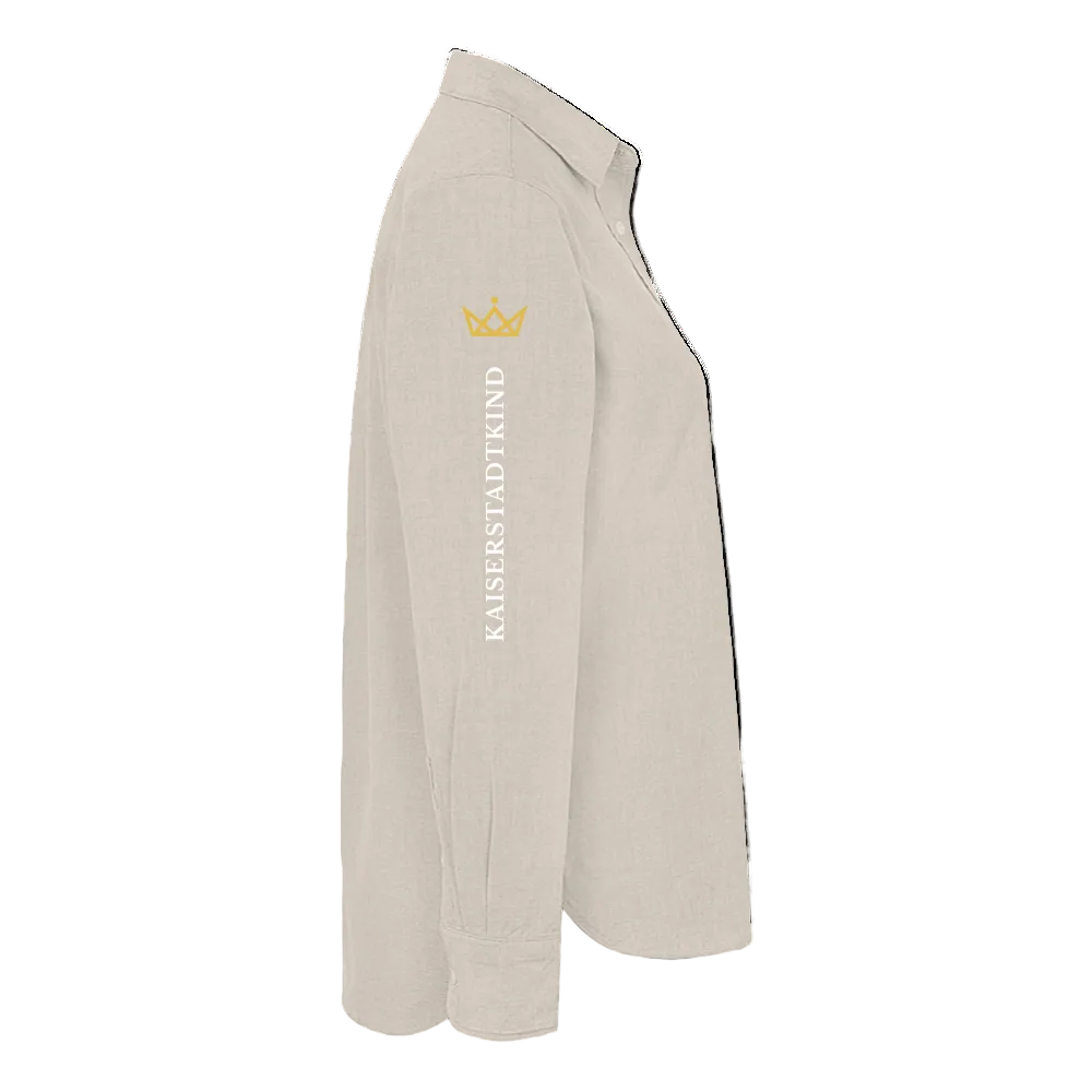 KAISERSTADTKIND Golden Crown / White Letters Edition - Oxford Hemd - Beige
