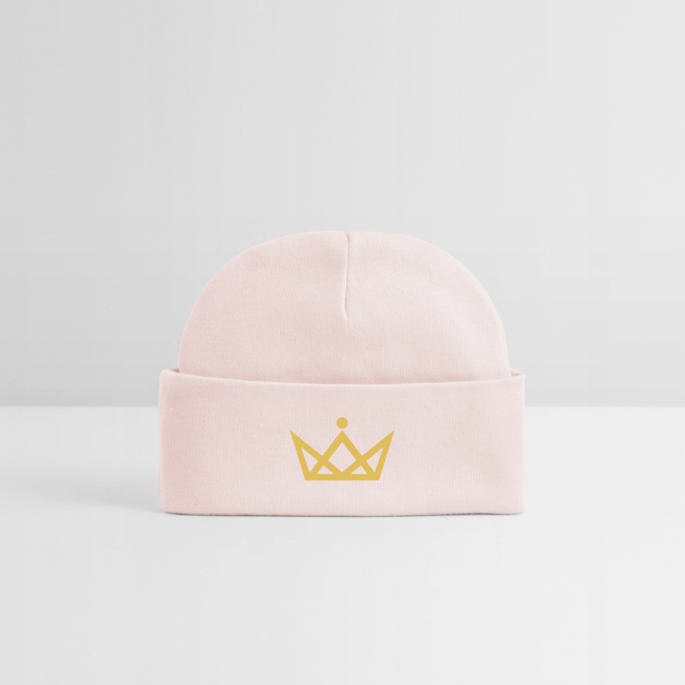 KAISERSTADTKIND Golden Crown - Baby Organic Beanie - pale pink