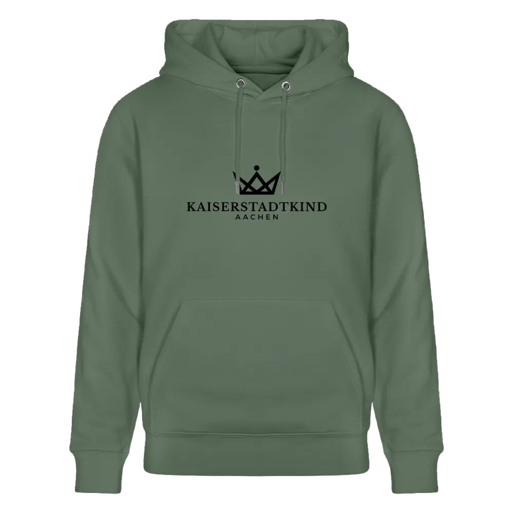 350gr. White Edition - CRUISER  Organic Hoodie - Tanngrün
