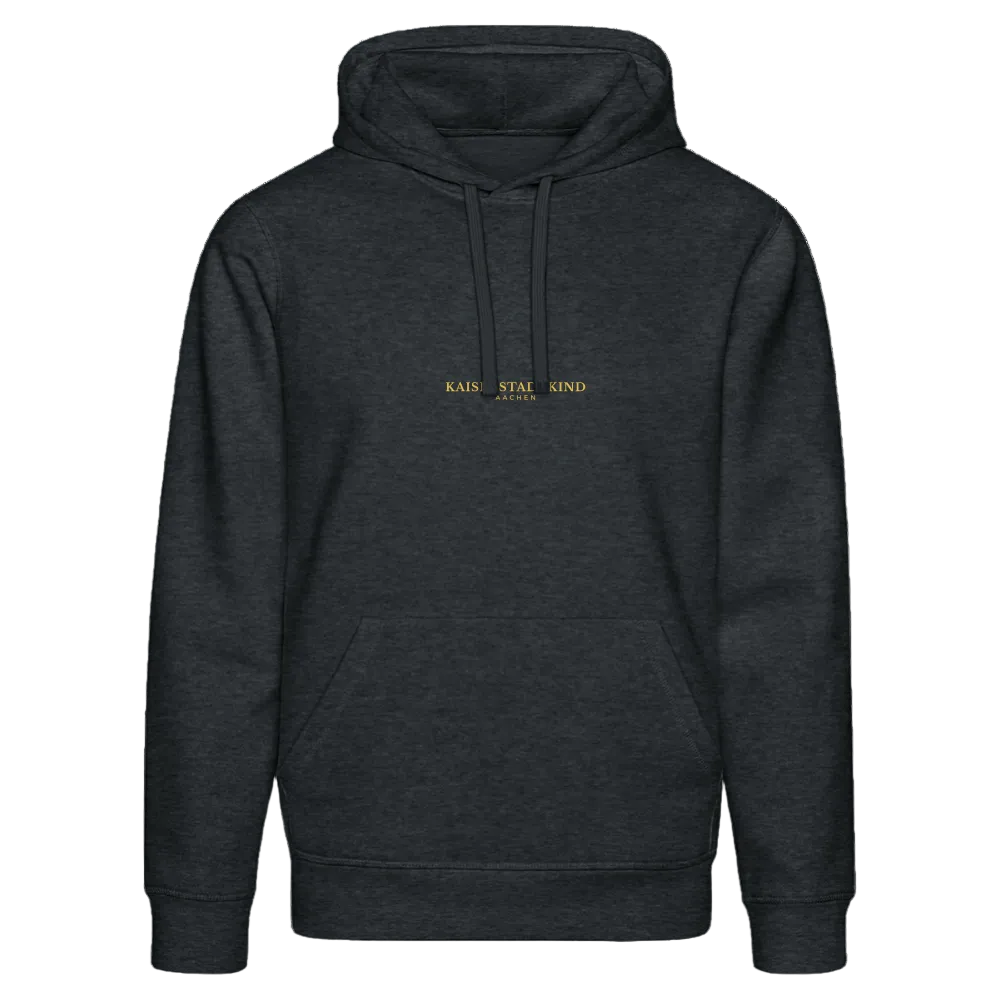 KAISERSTADTKIND Golden Circle - Bio-Hoodie DRUMMER - Dunkelgrau meliert