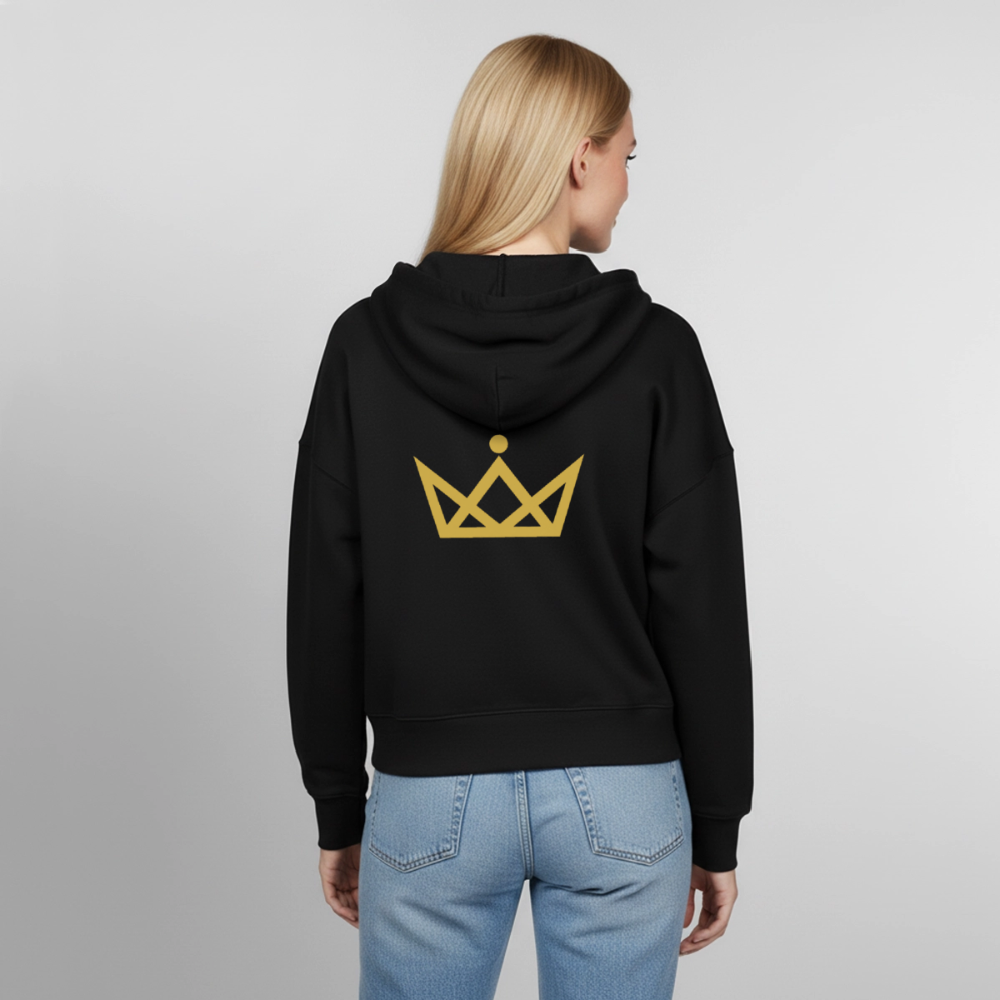 KAISERSTADTKIND Gold Edition - Boxy Bio Zip Hoodie Ida - Schwarz