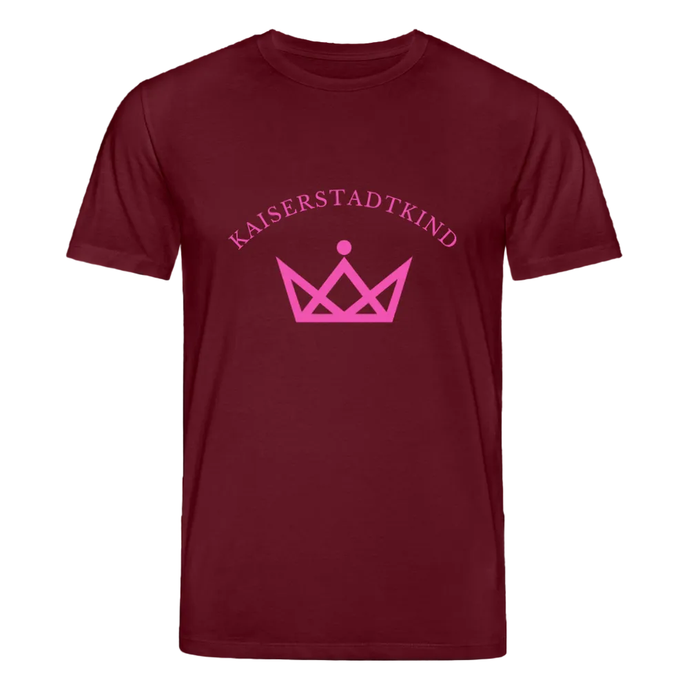 CREATOR T-Shirt - PINK Front Logo - Burgunderrot