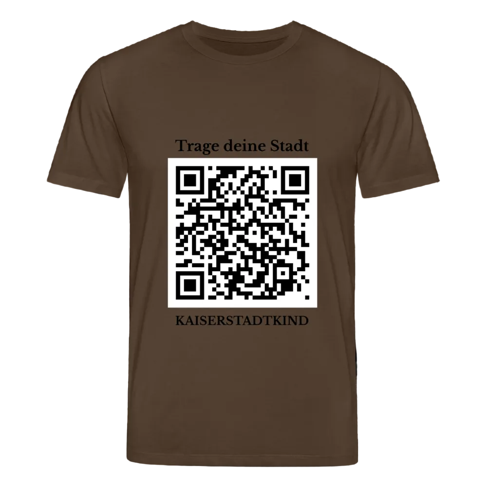 CREATOR T-Shirt - Front QR - Dunkelbraun