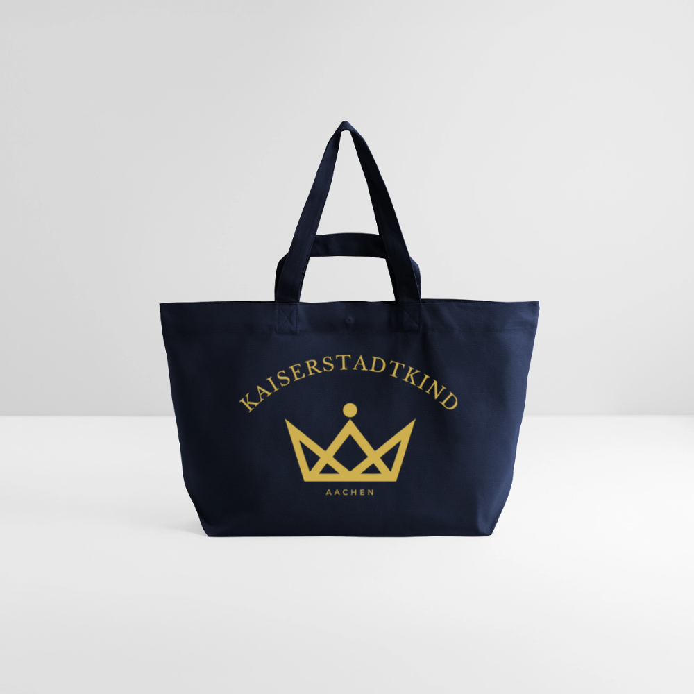 Kaiserstadtkind – Recycelte Shopping Bag - Navy