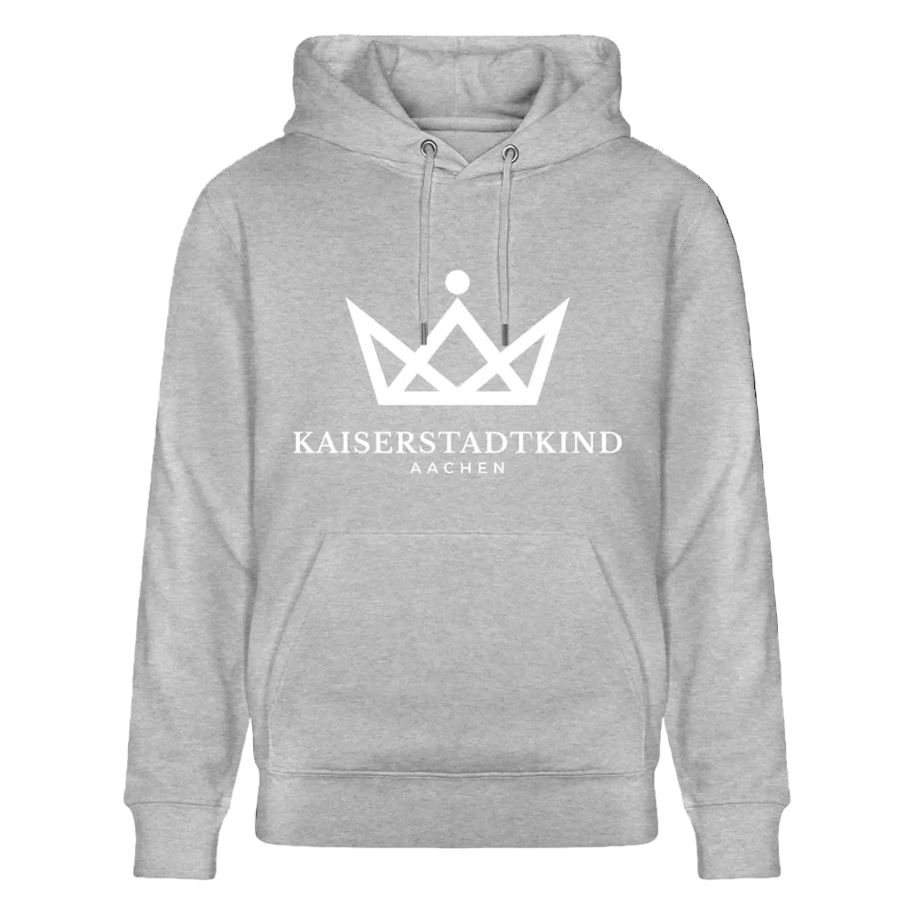 350gr. White Edition - CRUISER  Organic Hoodie - heather grey