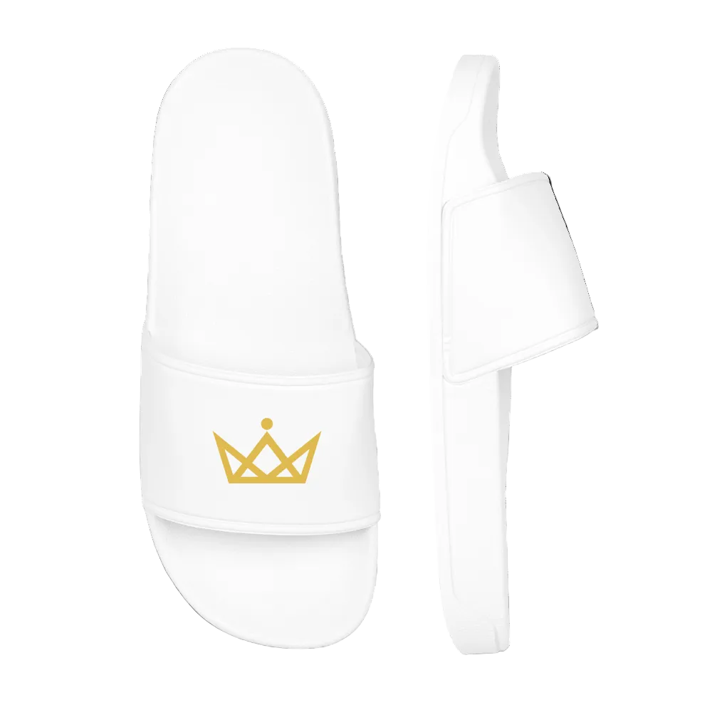 KAISERSTADTKIND Golden Crown - Men’s Pool Sliders - white