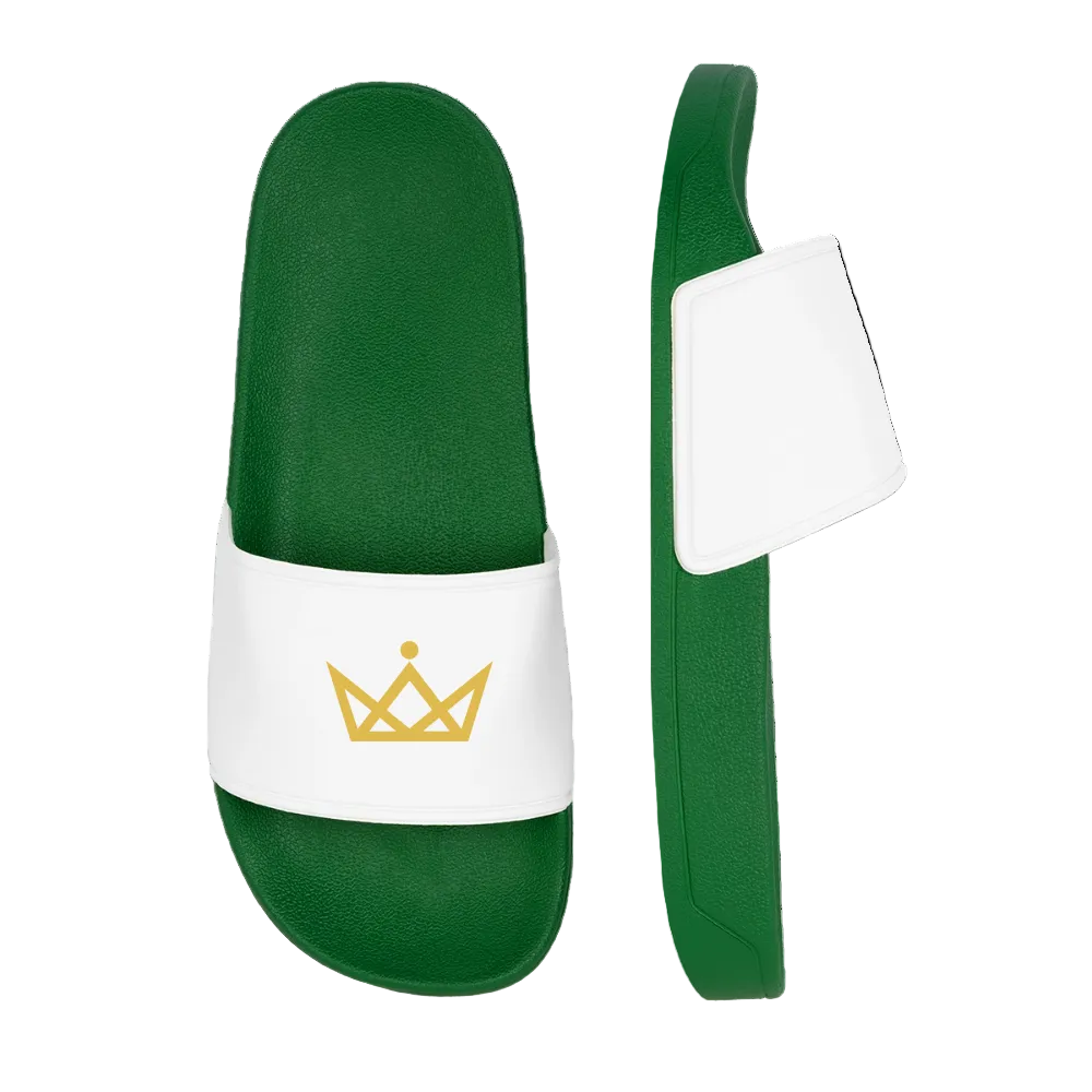 KAISERSTADTKIND Golden Crown - Men’s Pool Sliders - dark green
