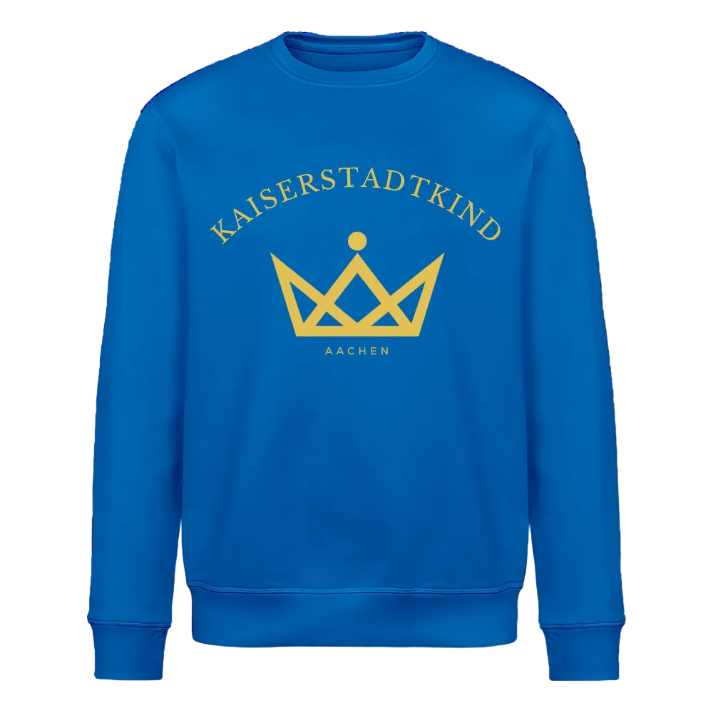 ROLLER Sweatshirt - Gold Front/Back Round - Königsblau