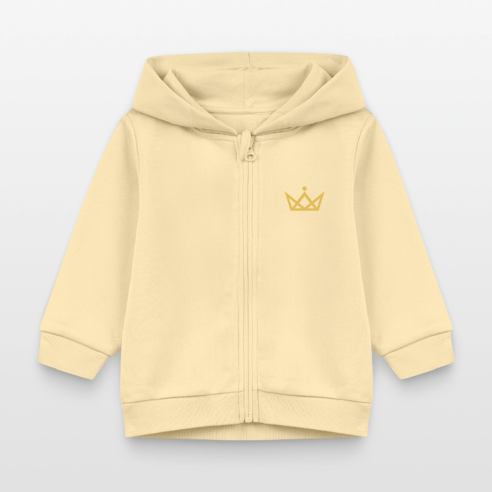 KAISERSTADTKIND 2Golden Crowns - Organic Zip Hoodie BABY CONNECTOR - cream