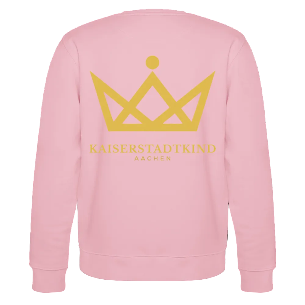 280gr. Golden Crown Edition - CHANGER Organic Sweatshirt - cotton pink