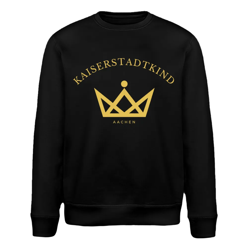 ROLLER Sweatshirt - Gold Front/Back Round - Schwarz