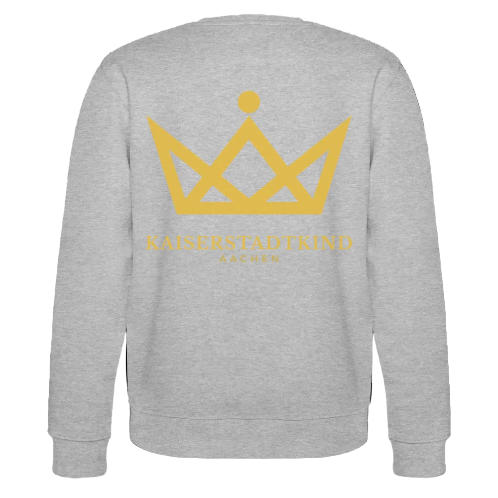 280gr. Golden Crown Edition - CHANGER Organic Sweatshirt - heather grey