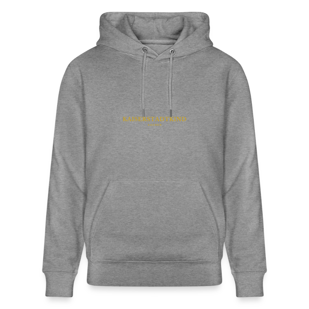 CRUISER Hoodie - Gold Front Script/Gold Back Round - Hellgrau marmoriert