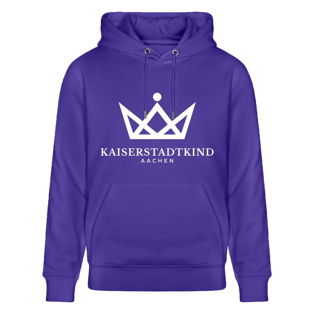 350gr. White Edition - CRUISER  Organic Hoodie - purple love 