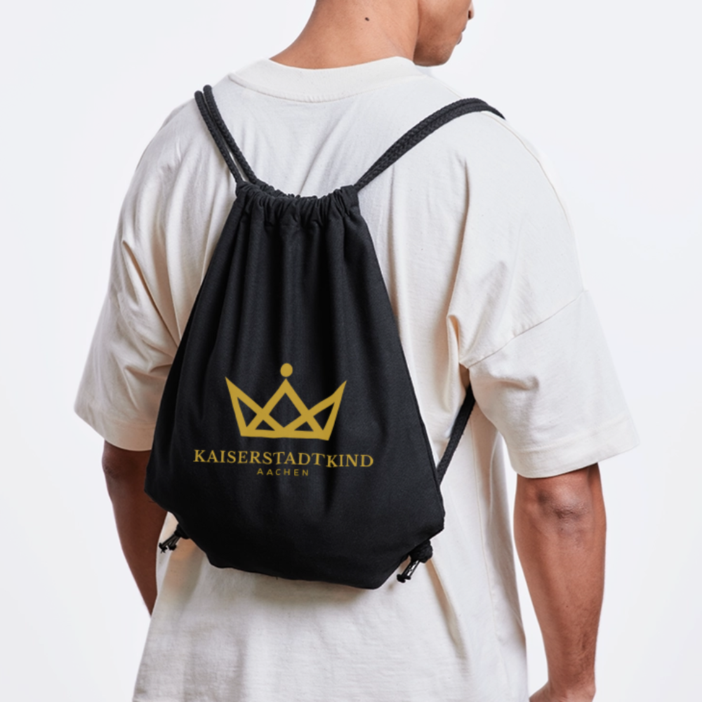 KAISERSTADTKIND Gold Edition -  Recycled Gym Bag - black