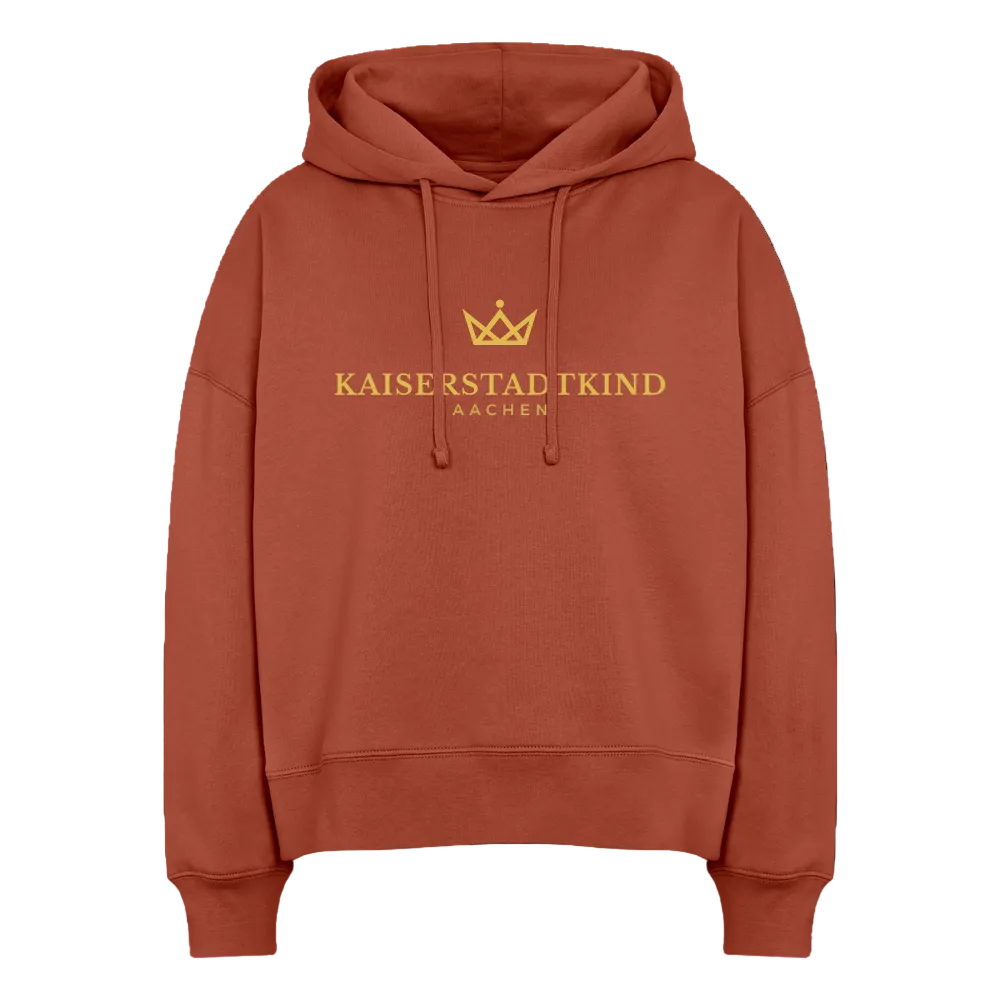 NORA Hoodie - Gold Front Logo/Hood Crown - Terrakotta