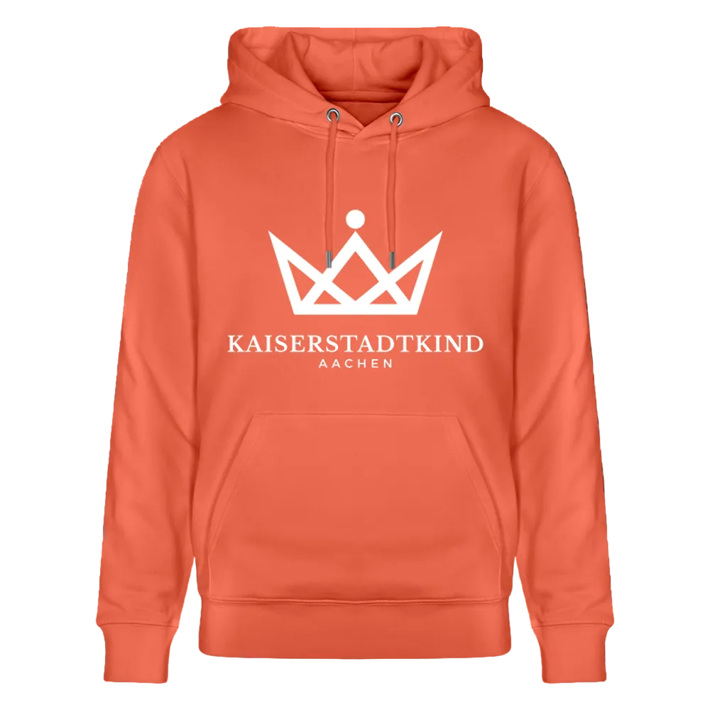 350gr. White Edition - CRUISER  Organic Hoodie - light red