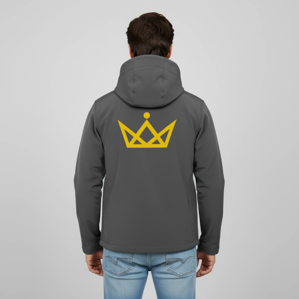 KAISERSTADTKIND Men's Recycled Softshell Jacket DISCOVERER - anthracite