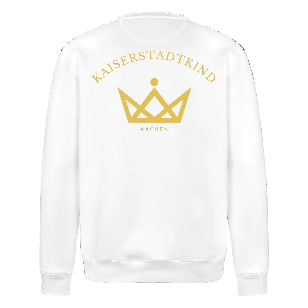 ROLLER Sweatshirt - Gold Front/Back Round - Weiß