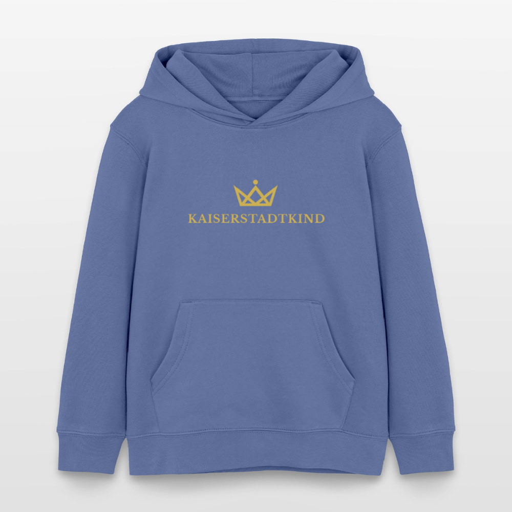 Stanley/Stella Mini Cruiser Kids’ Organic Hoodie - bright blue