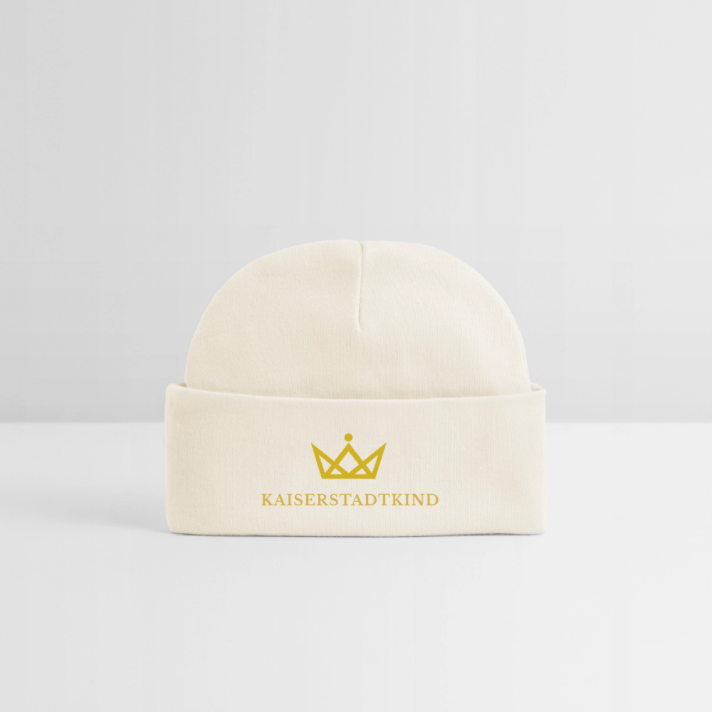 KAISERSTADTKIND Golden Edition - Baby Organic Beanie - soft Ecru
