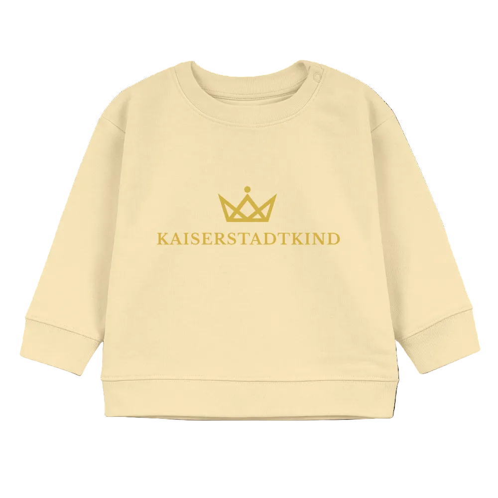 280gr. KAISERSTADTKIND Gold Edition - Organic Sweatshirt BABY CHANGER - cream