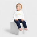 280gr. KAISERSTADTKIND Gold Edition - Organic Sweatshirt BABY CHANGER - white