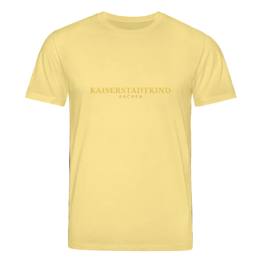 180gr. Golden Letters Edition  - Organic T-Shirt - viva yellow 