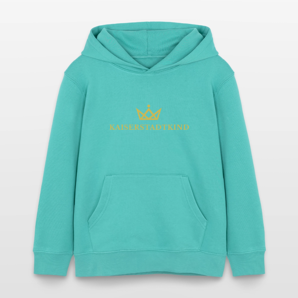 Stanley/Stella Mini Cruiser Kids’ Organic Hoodie - pool blue