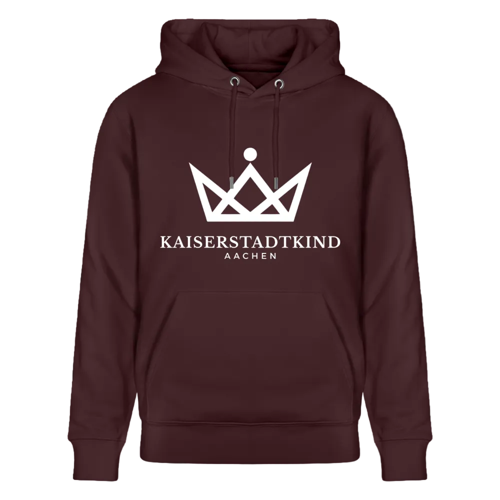 350gr. White Edition - CRUISER  Organic Hoodie - maroon