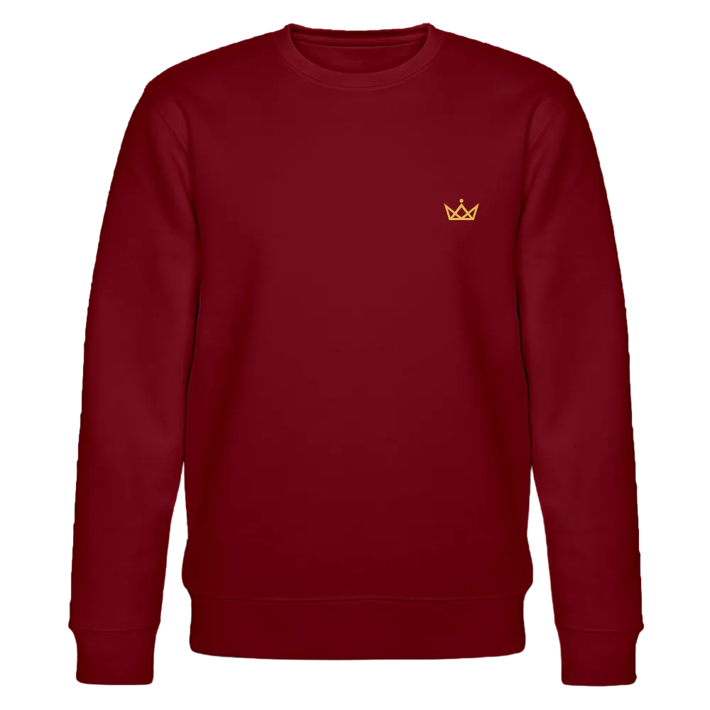 280gr. Golden Crown Edition - CHANGER Organic Sweatshirt - burgundy