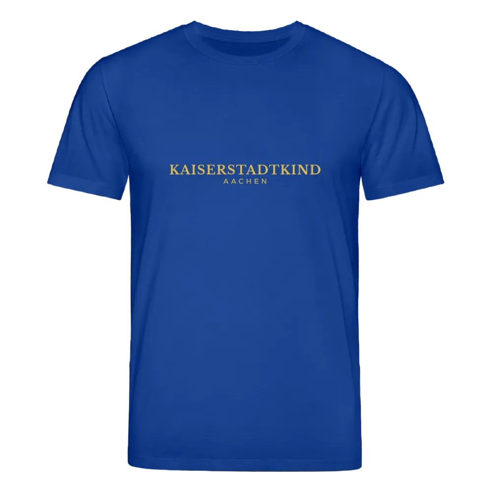 180gr. Golden Letters Edition  - Unisex Organic T-Shirt - majorelle blue