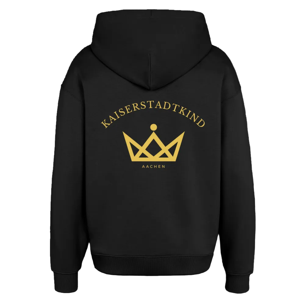 KAISERSTADTKIND Golden Circel - Oversized Hoodie - Schwarz