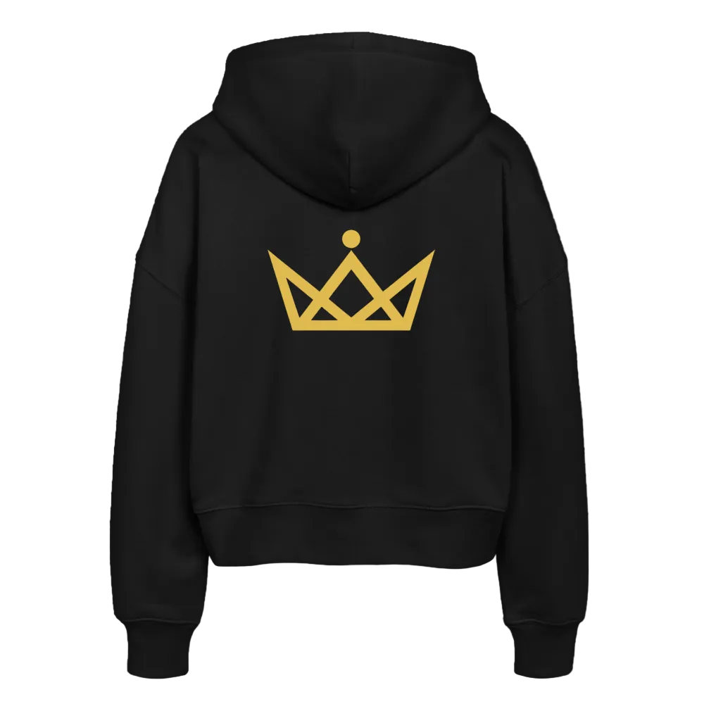 KAISERSTADTKIND Gold Edition - Boxy Bio Zip Hoodie Ida - Schwarz
