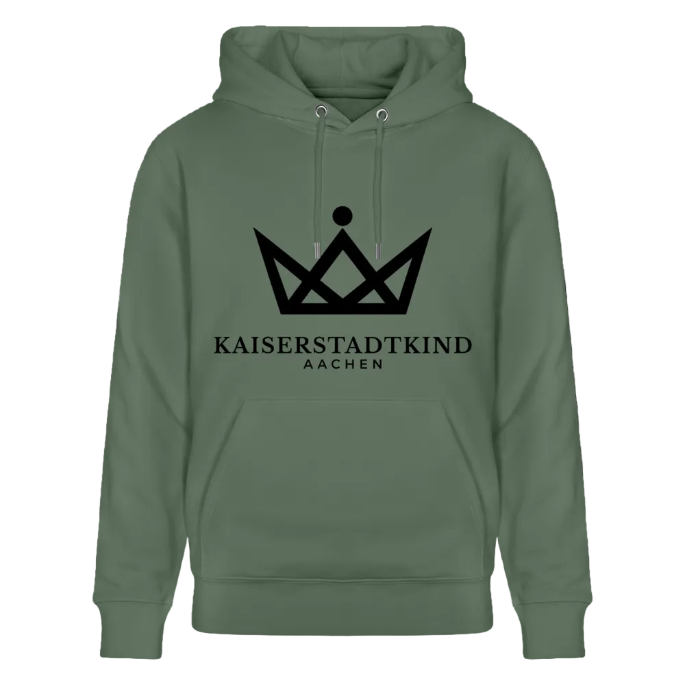 350gr. Black Edition - CRUISER  Organic Hoodie - cypress green
