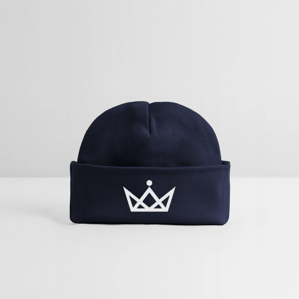 KAISERSTADTKIND White Crown - Baby Organic Beanie - navy