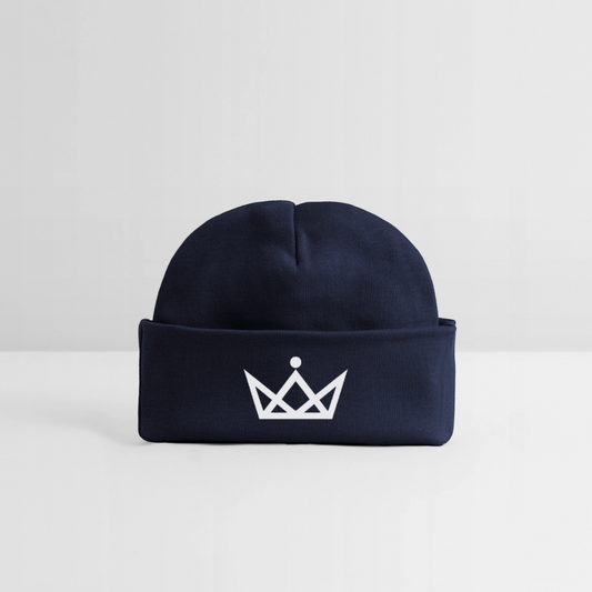 KAISERSTADTKIND White Crown - Baby Organic Beanie - navy