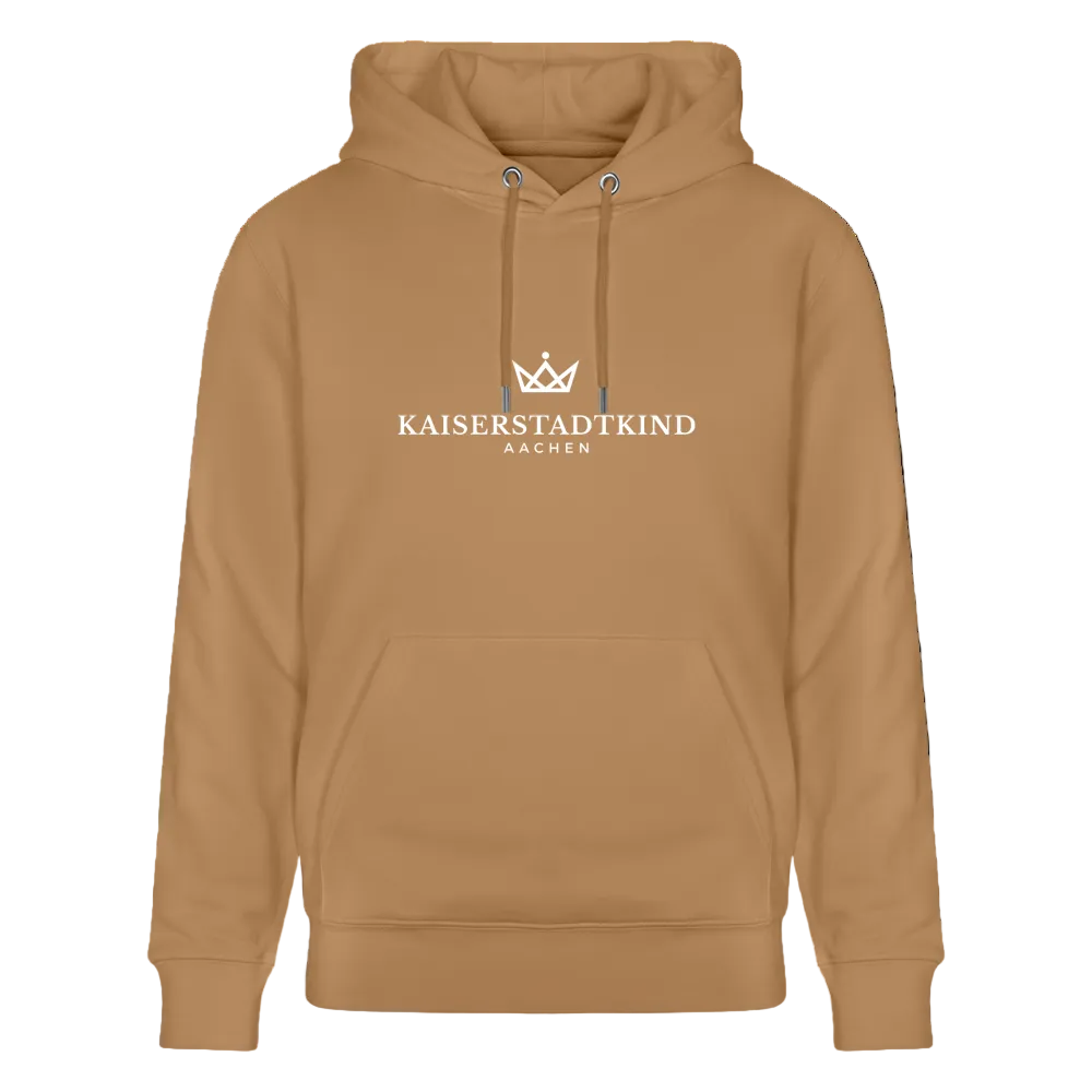 350gr. White Edition - CRUISER  Organic Hoodie - latte