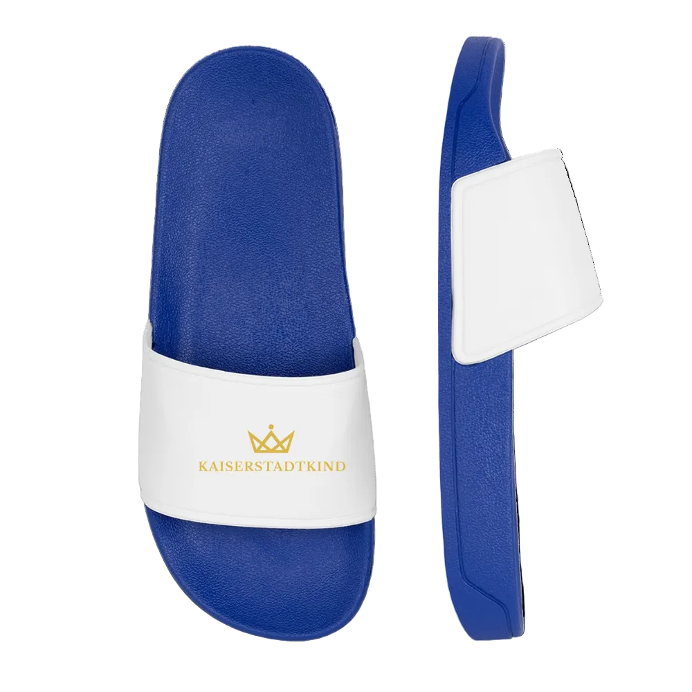 KAISERSTADTKIND Golden Crown - Women’s Pool Sliders - royal blue