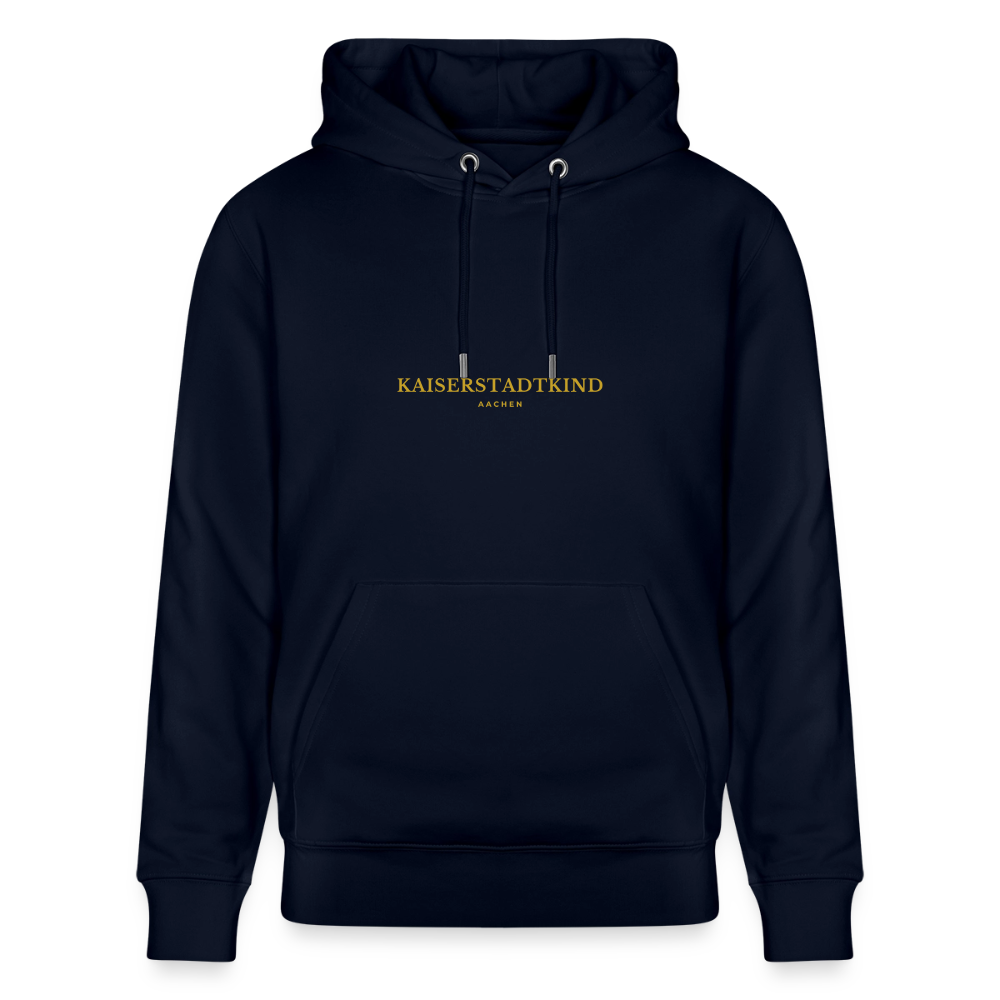 CRUISER Hoodie - Gold Front Script/Gold Back Round - Navy