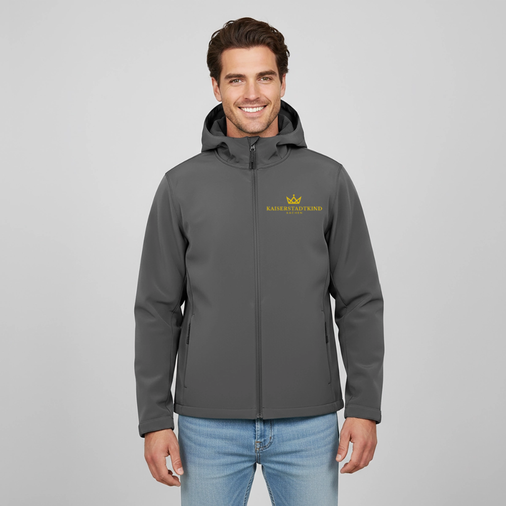 KAISERSTADTKIND Men's Recycled Softshell Jacket DISCOVERER - anthracite