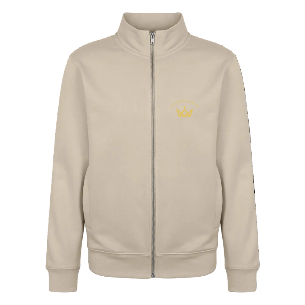 KAISERSTADTKIND Golden _Round - Organic Zip Sweatshirt - Cremebeige