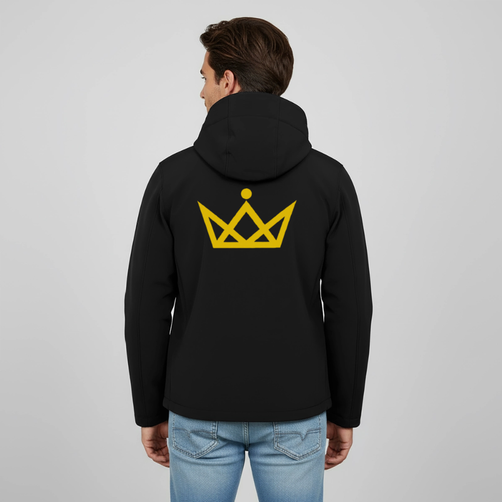 KAISERSTADTKIND Men's Recycled Softshell Jacket DISCOVERER - black