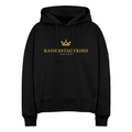 NORA Hoodie - Gold Front Logo/Hood Crown - Schwarz