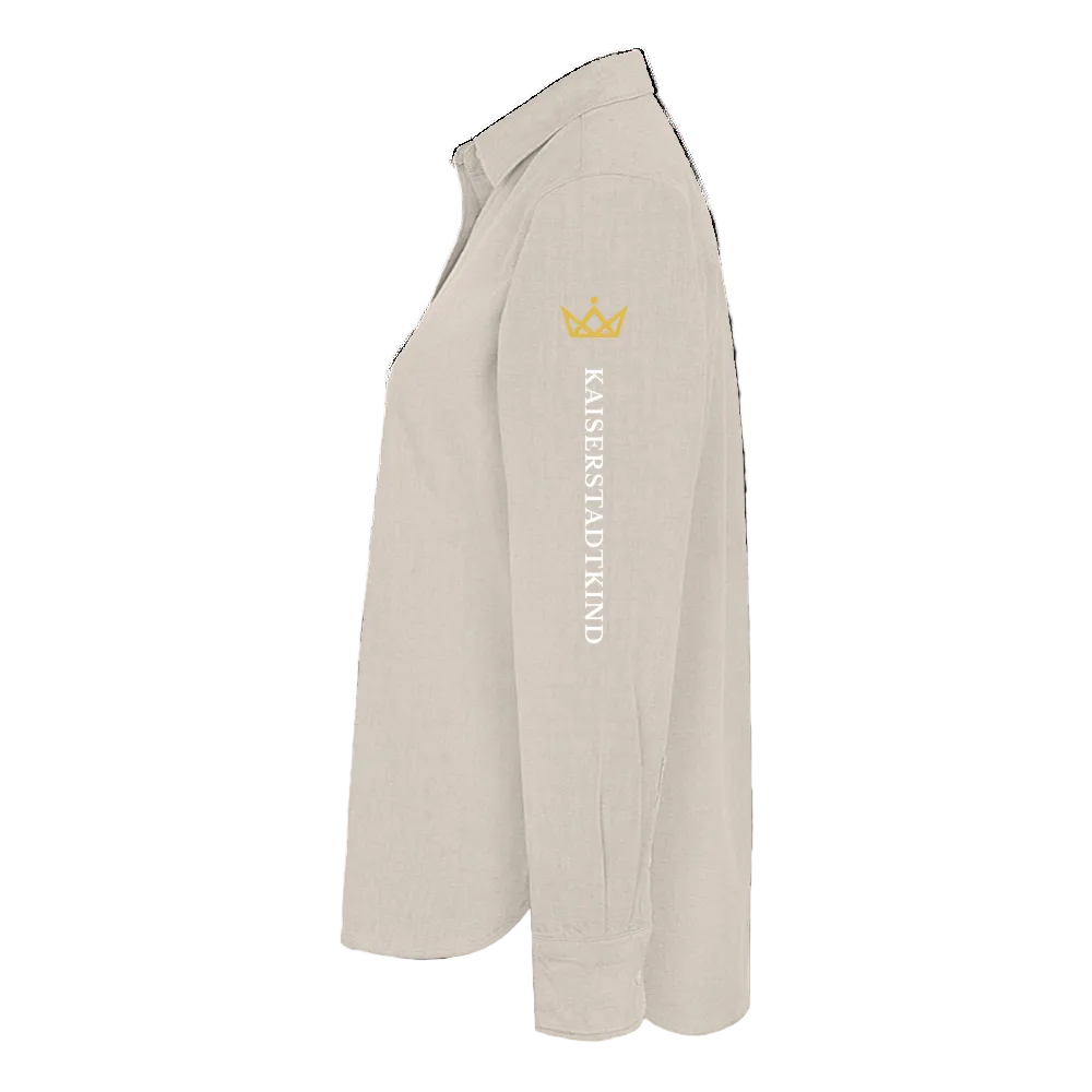 KAISERSTADTKIND Golden Crown / White Letters Edition - Oxford Hemd - Beige