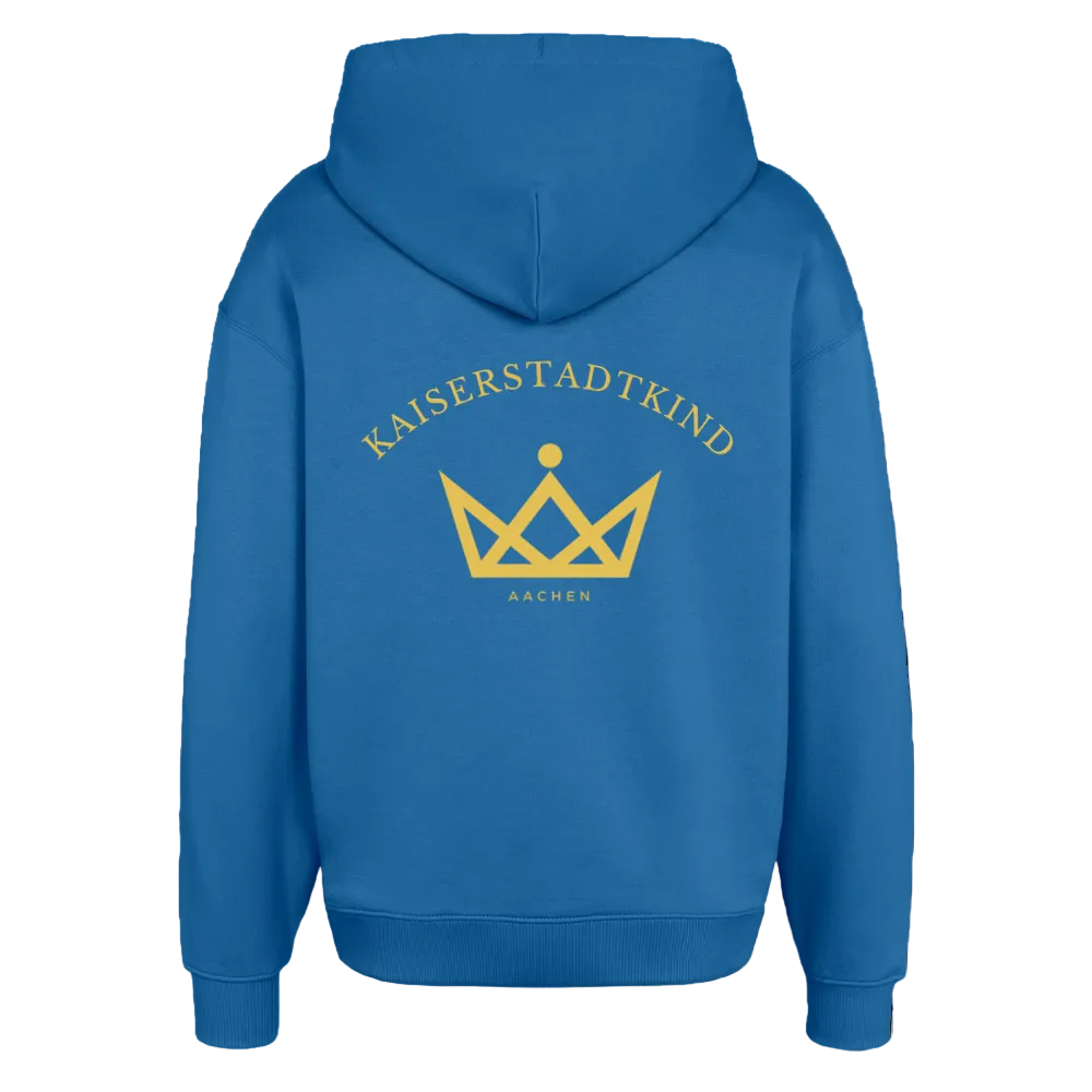 KAISERSTADTKIND Golden Circel - Oversized Hoodie - Achtsames Blau