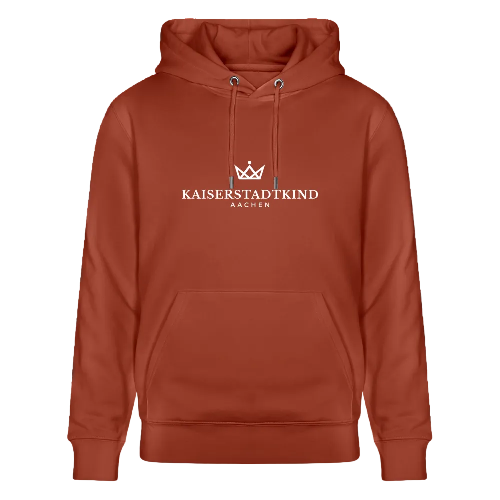 350gr. White Edition - CRUISER  Organic Hoodie - heritage brown