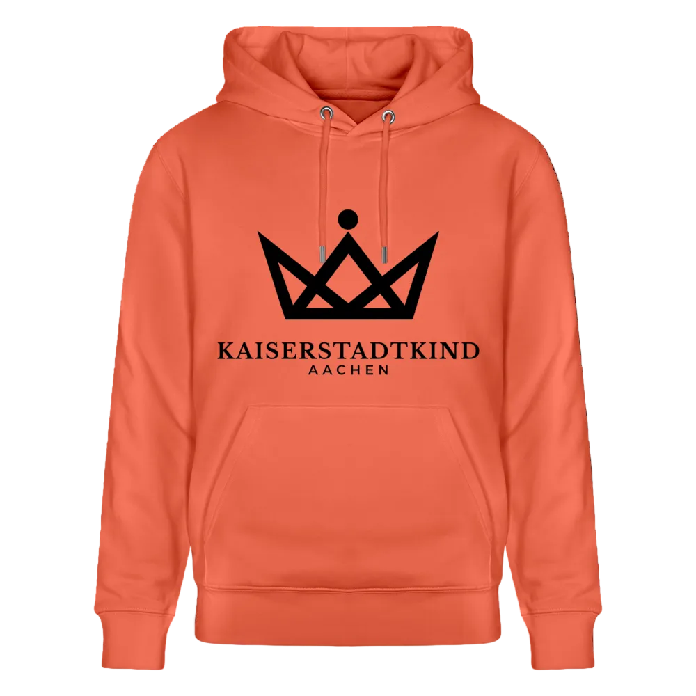 350gr. Black Edition - CRUISER  Organic Hoodie - light red