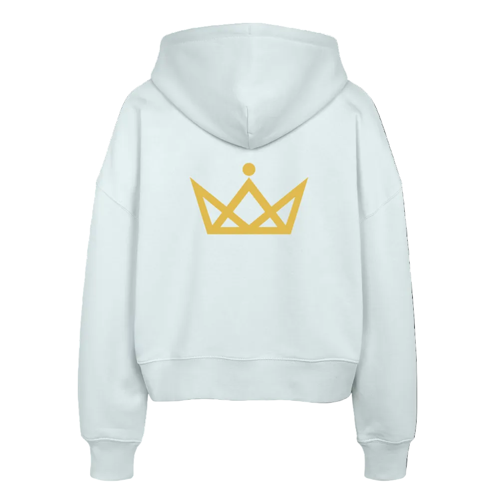 KAISERSTADTKIND Gold Edition - Boxy Bio Zip Hoodie Ida - Eisblau